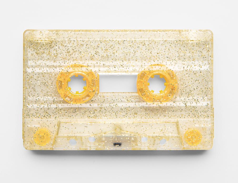 Glitter gold cassette