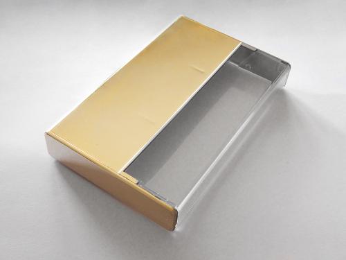 Gold-clear case with pins